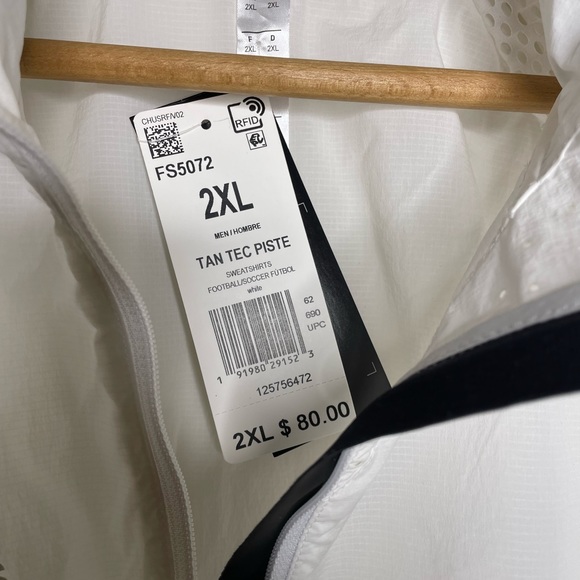 Adidas Tan Tech Premium Sweatshirt Jacket Piste 2XL - Picture 6 of 12